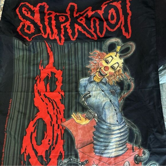 Slipknot 2001 flag Clownpromo banner Blue Grape Merchandising Made In Italy
